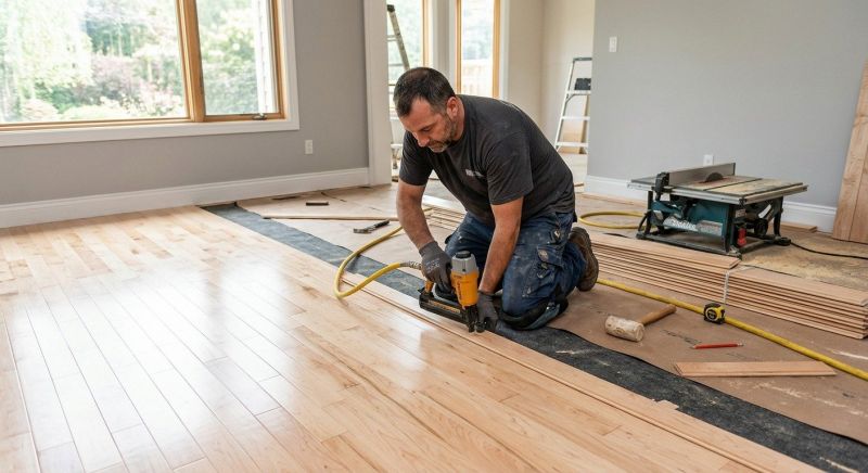 Hickory Floor Installation in San Antonio, TX